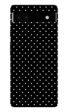White Dots Google Pixel 6A Hard Case Back Cover by Casekaro