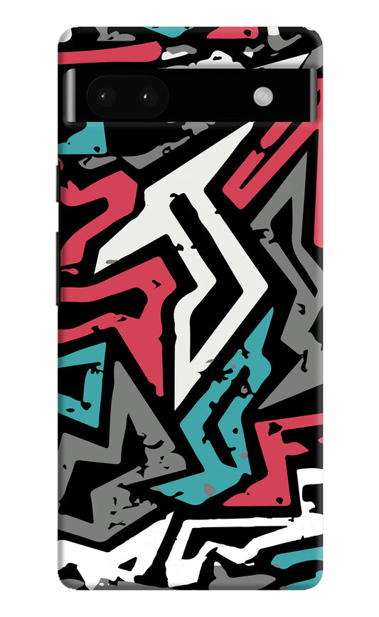 Geometric Graffiti Google Pixel 6A Hard Case Back Cover by Casekaro