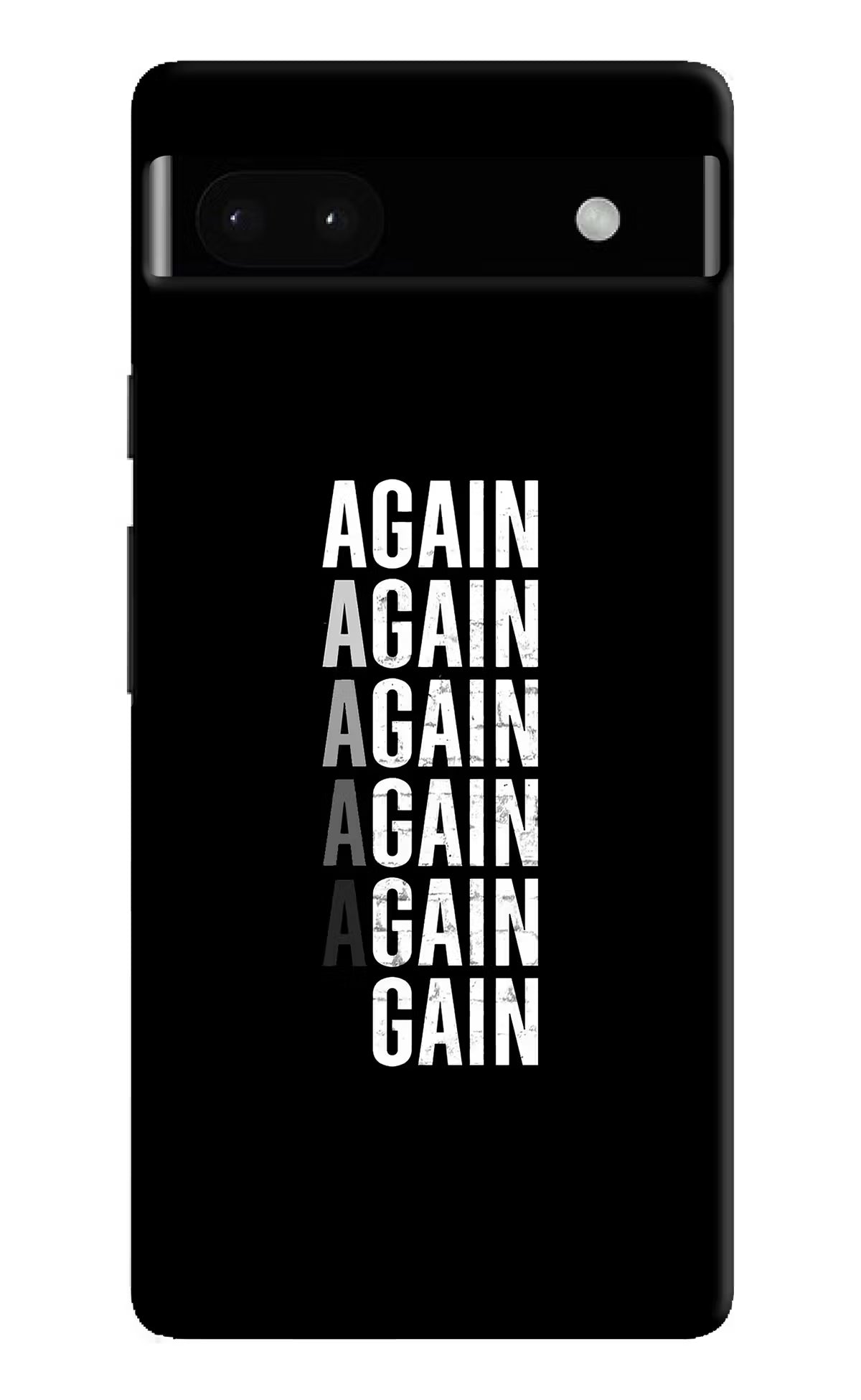 Again Again Gain Google Pixel 6A Hard Case Back Cover by Casekaro