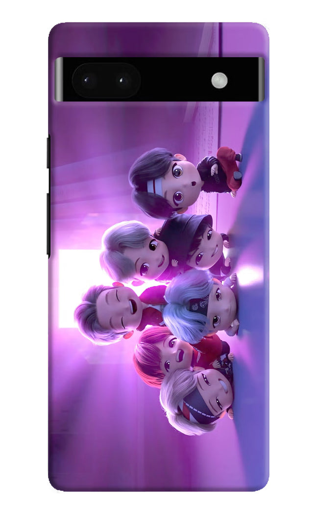 BTS Chibi Google Pixel 6A Hard Case Back Cover by Casekaro