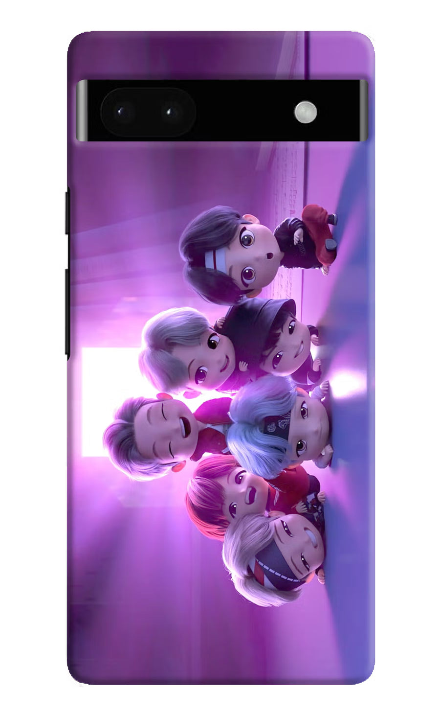 BTS Chibi Google Pixel 6A Back Cover, Hard case