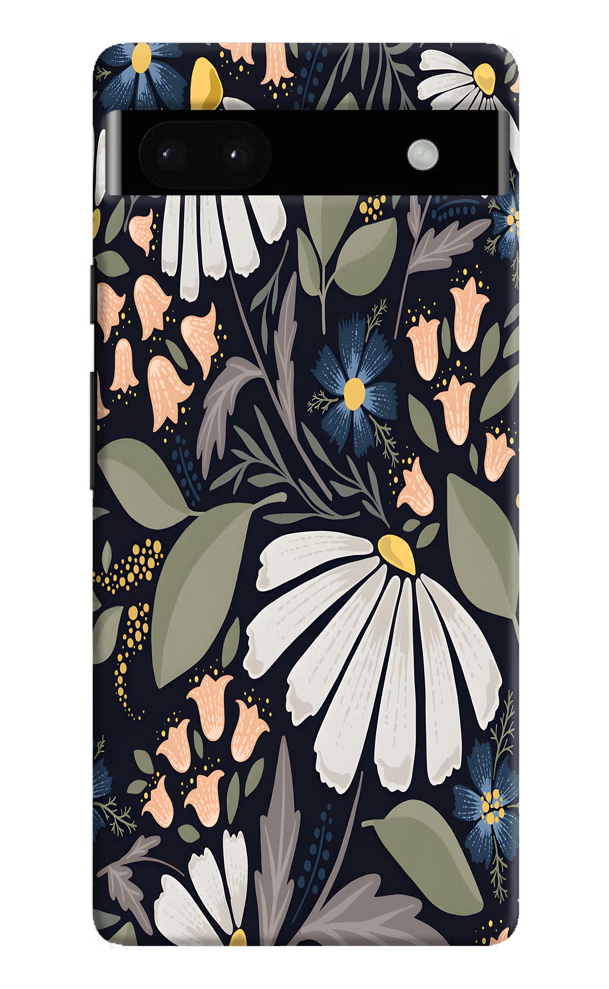 Flowers Art Google Pixel 6A Hard Case Back Cover by Casekaro