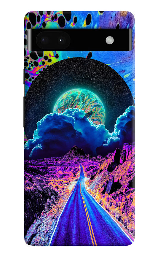 Psychedelic Painting Google Pixel 6A Hard Case Back Cover by Casekaro