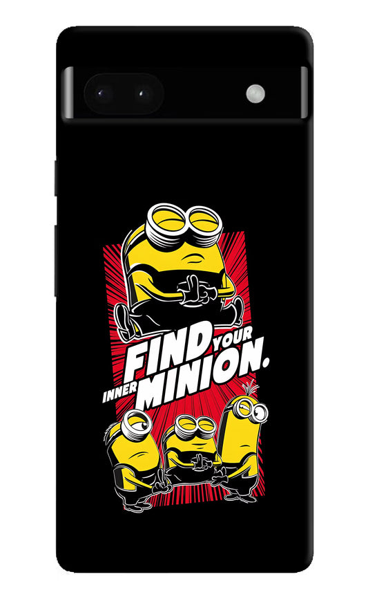 Find your inner Minion Google Pixel 6A Hard Case Back Cover by Casekaro