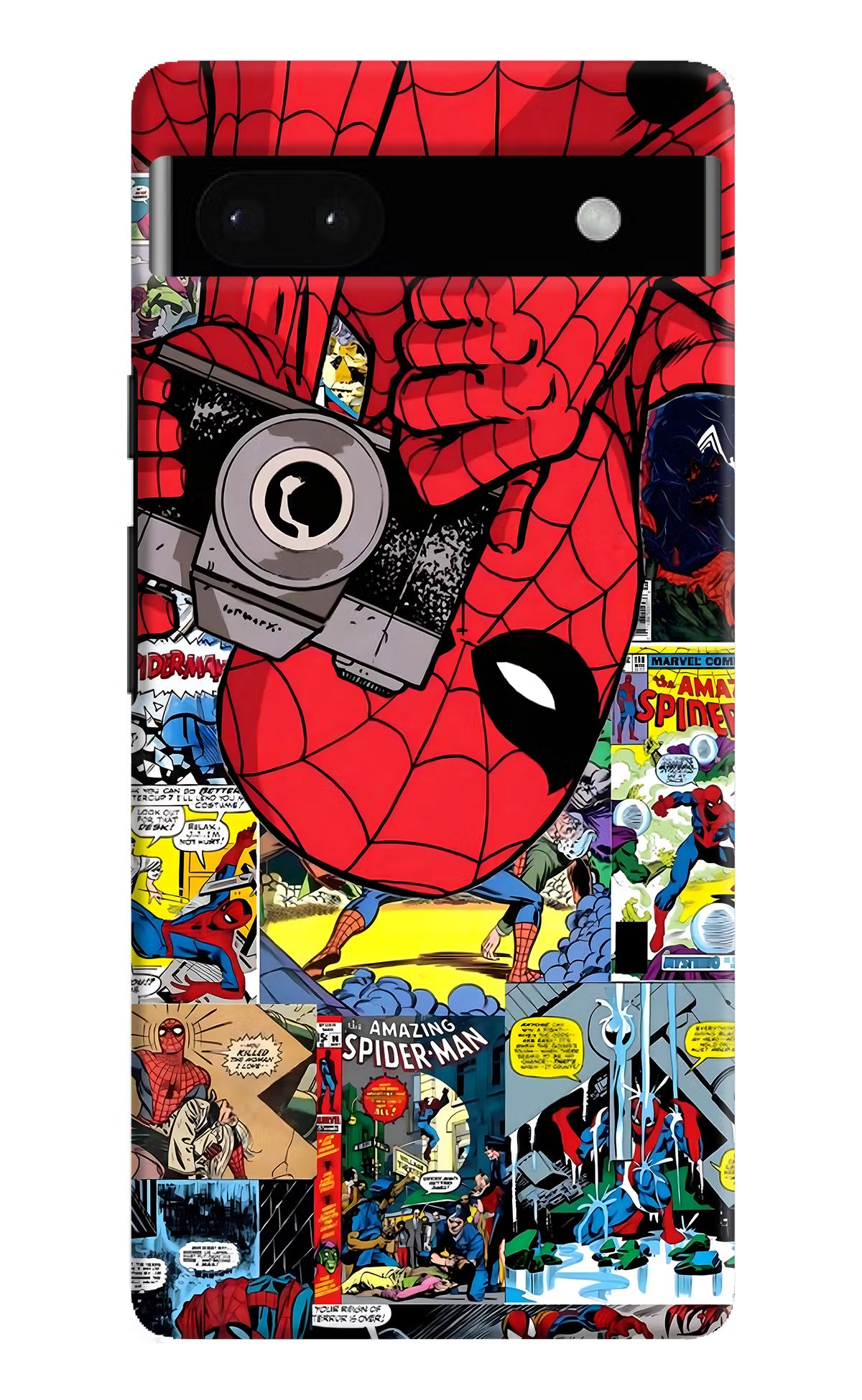Spider Man Google Pixel 6A Hard Case Back Cover by Casekaro