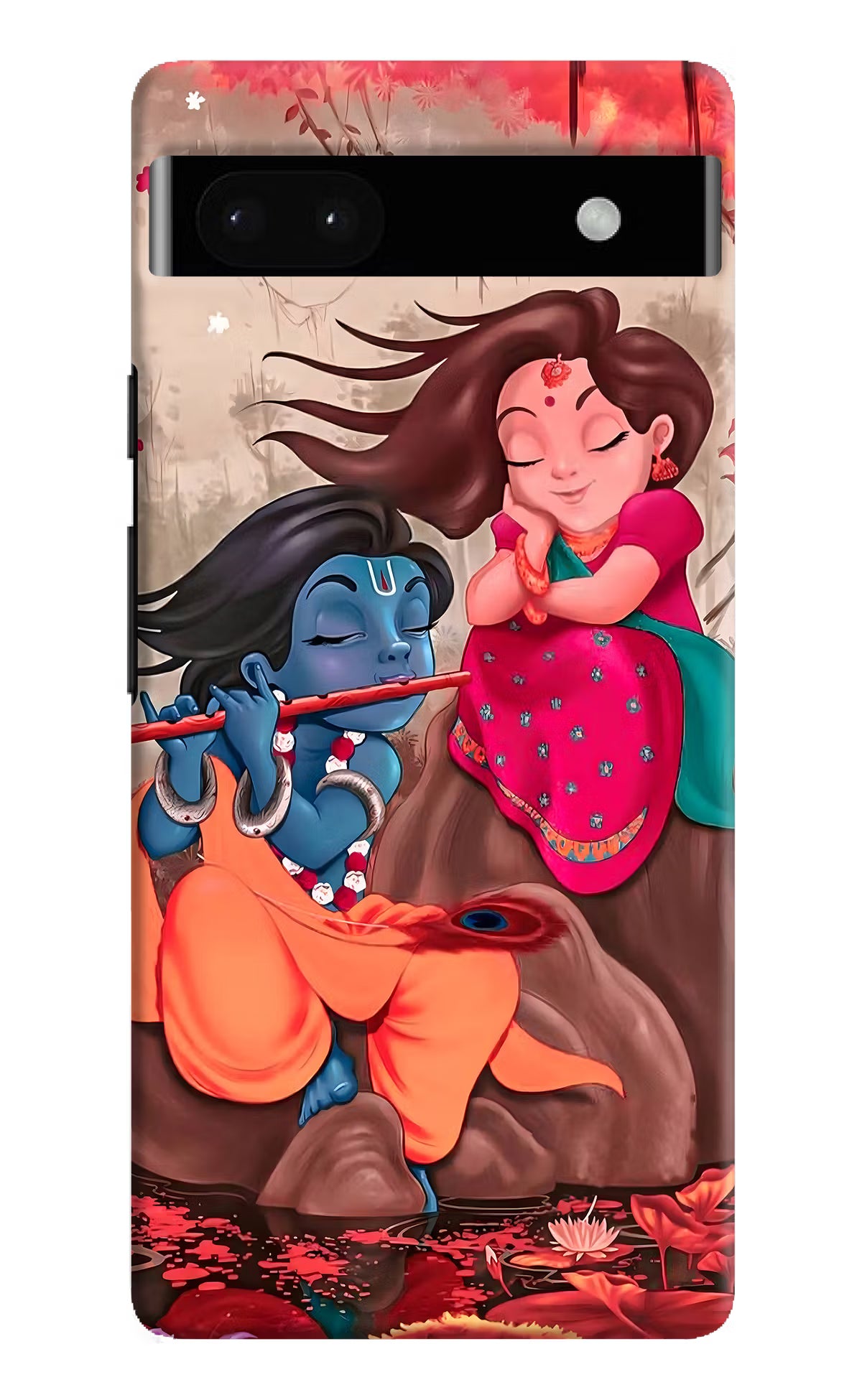 Radhe Krishna Google Pixel 6A Hard Case Back Cover by Casekaro