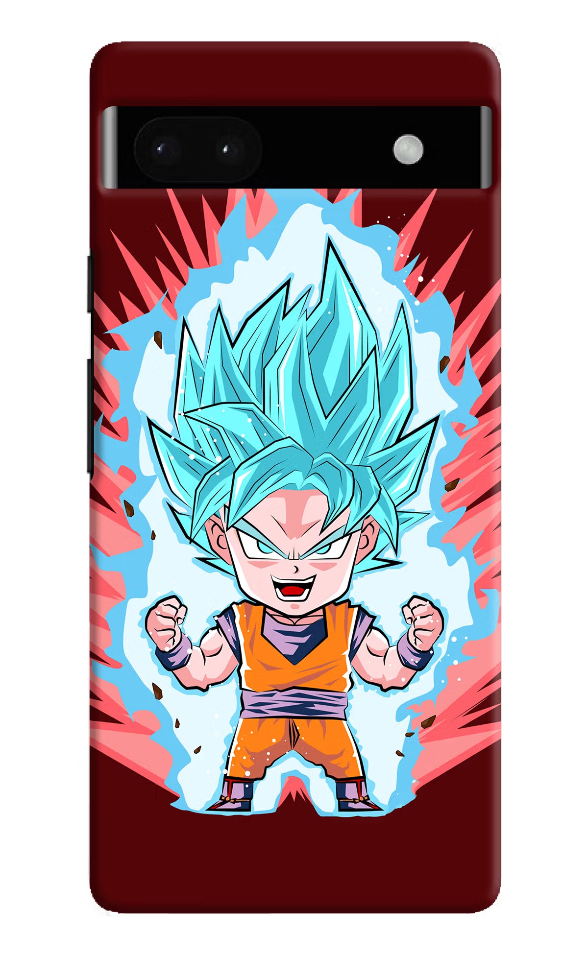 Goku Little Google Pixel 6A Hard Case Back Cover by Casekaro