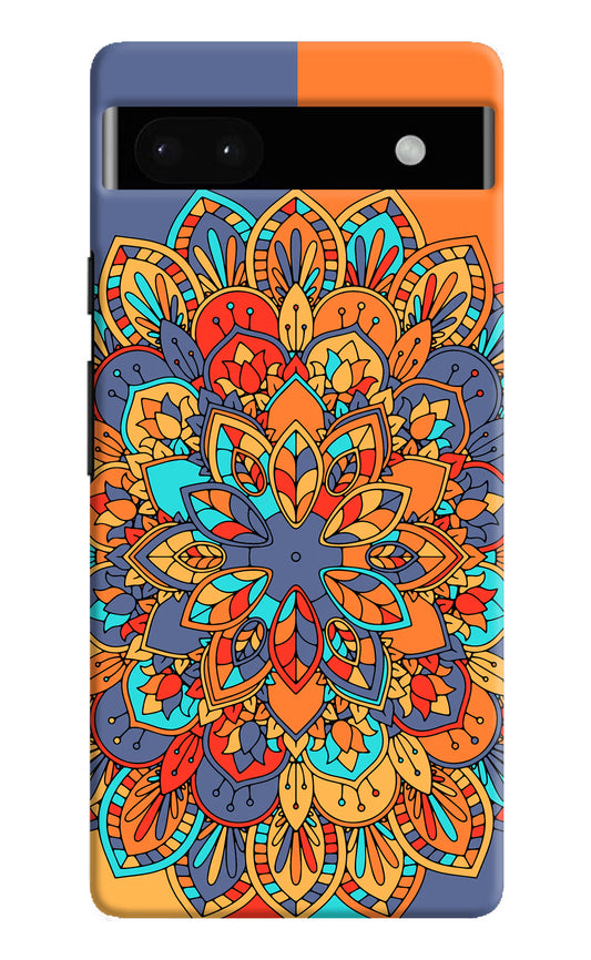 Color Mandala Google Pixel 6A Hard Case Back Cover by Casekaro