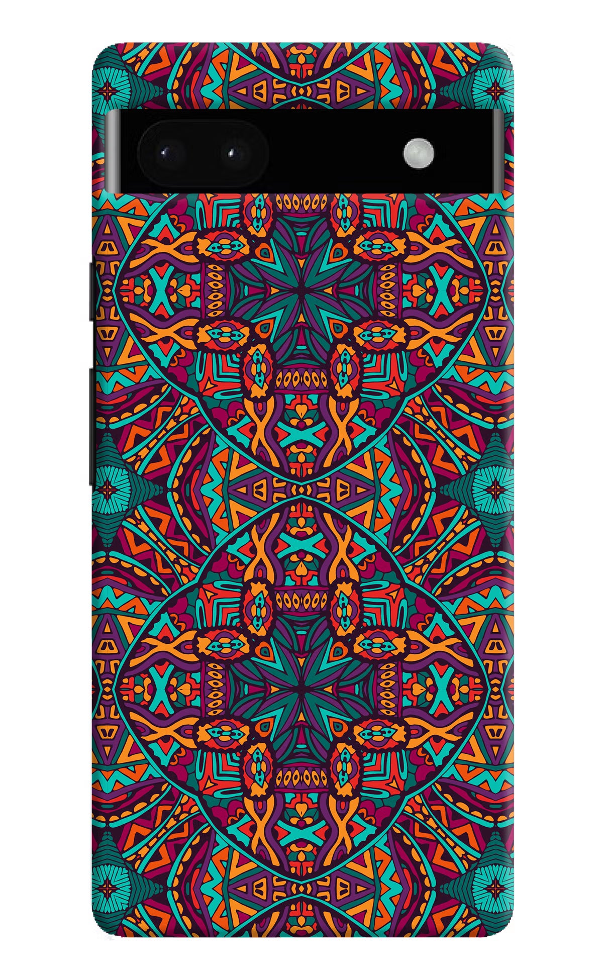 Colour Mandala Google Pixel 6A Hard Case Back Cover by Casekaro