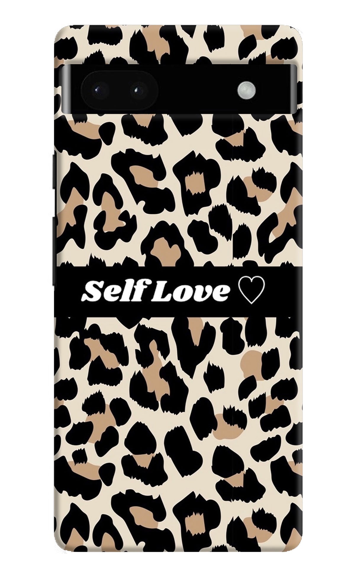 Leopard Print Self Love Google Pixel 6A Back Cover