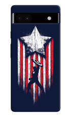 Captain America Marvel Art Google Pixel 6A Hard Case Back Cover by Casekaro