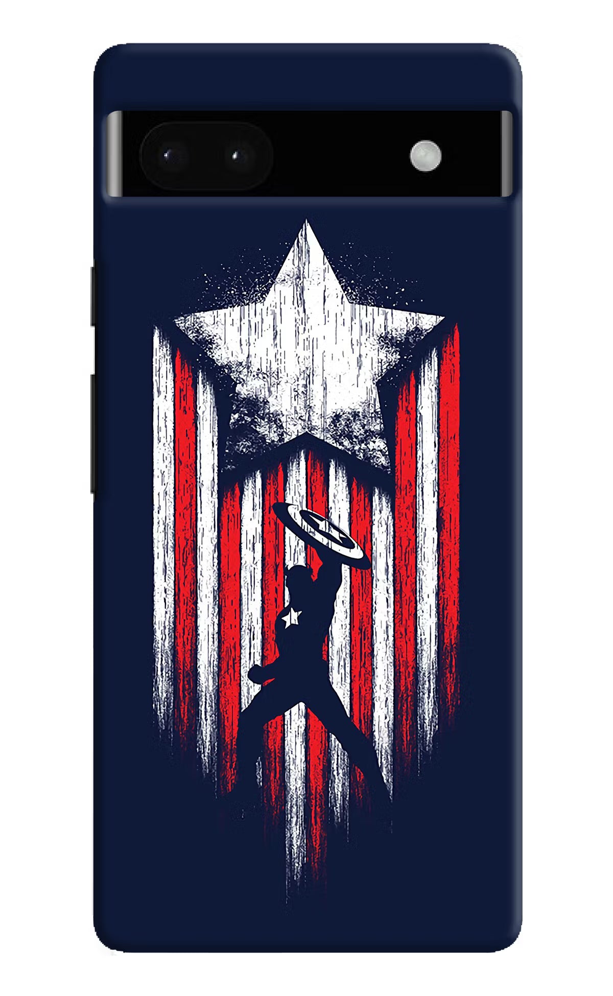 Captain America Marvel Art Google Pixel 6A Hard Case Back Cover by Casekaro