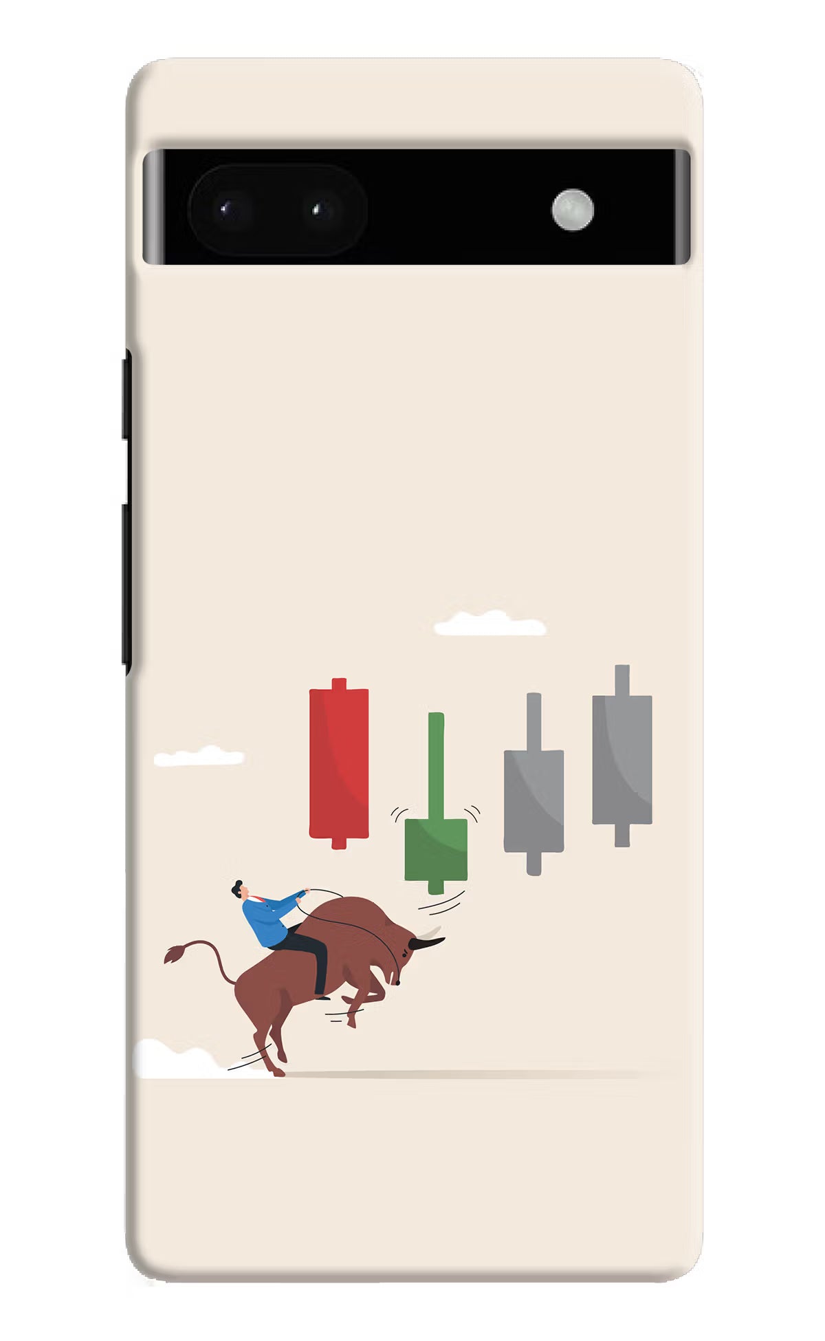 Bull Trading Momentum Google Pixel 6A Hard Case Back Cover by Casekaro