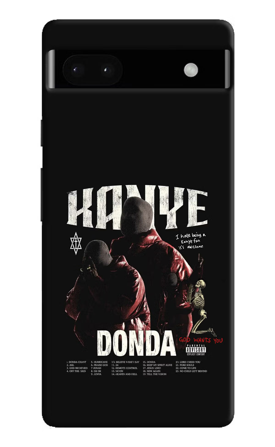 Donda Kanye West Google Pixel 6A Back Cover, Hard case
