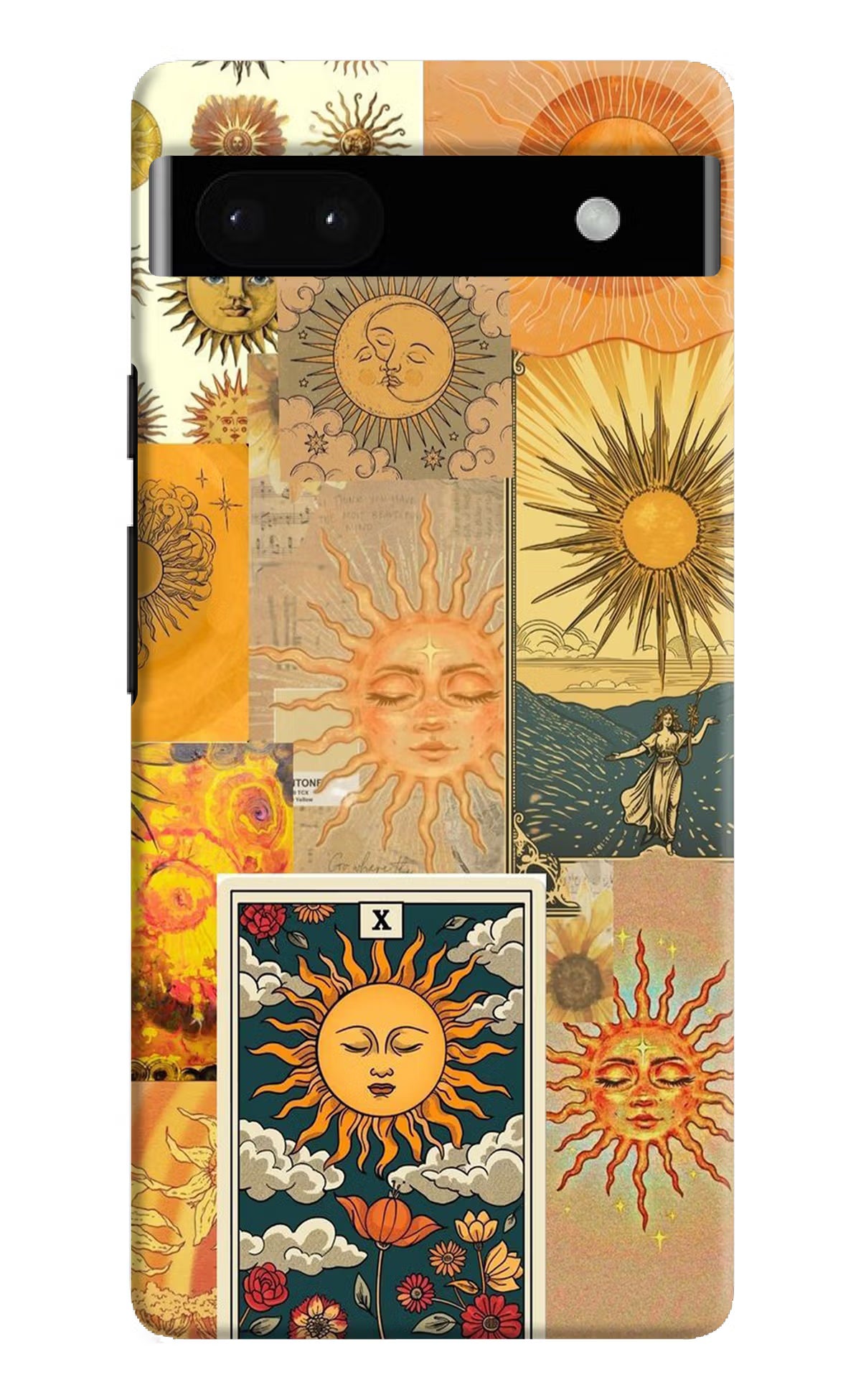 Sun Google Pixel 6A Hard Case Back Cover by Casekaro