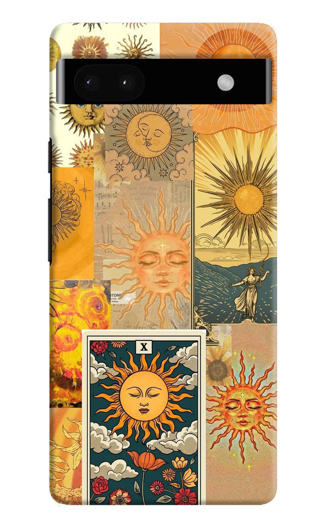 Sun Google Pixel 6A Hard Case Back Cover by Casekaro