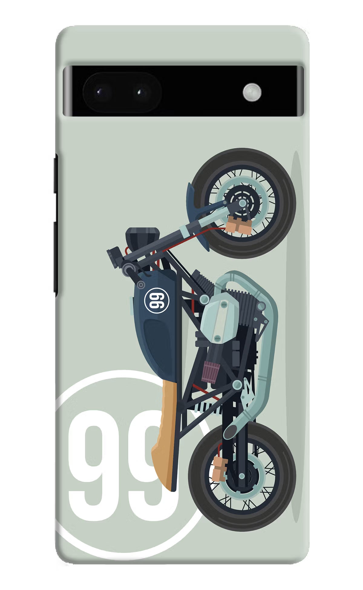 Classic Cafe Racer 99 Google Pixel 6A Hard Case Back Cover by Casekaro