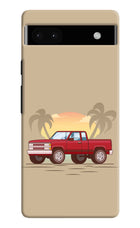 Desert Classic Drive Google Pixel 6A Hard Case Back Cover by Casekaro