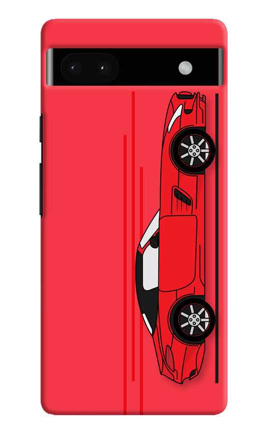 Red Velocity Google Pixel 6A Hard Case Back Cover by Casekaro