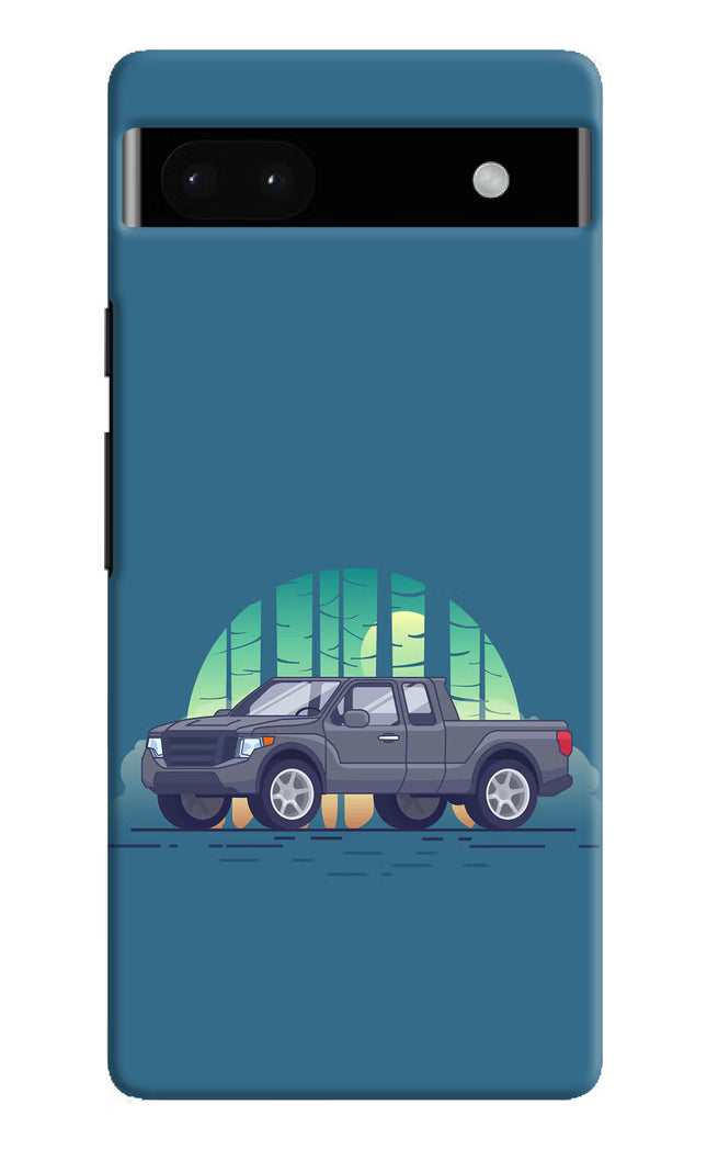 Retro Garage Vibe Google Pixel 6A Hard Case Back Cover by Casekaro