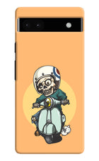 Undead Biker Google Pixel 6A Hard Case Back Cover by Casekaro