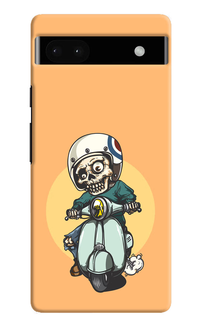 Undead Biker Google Pixel 6A Hard Case Back Cover by Casekaro