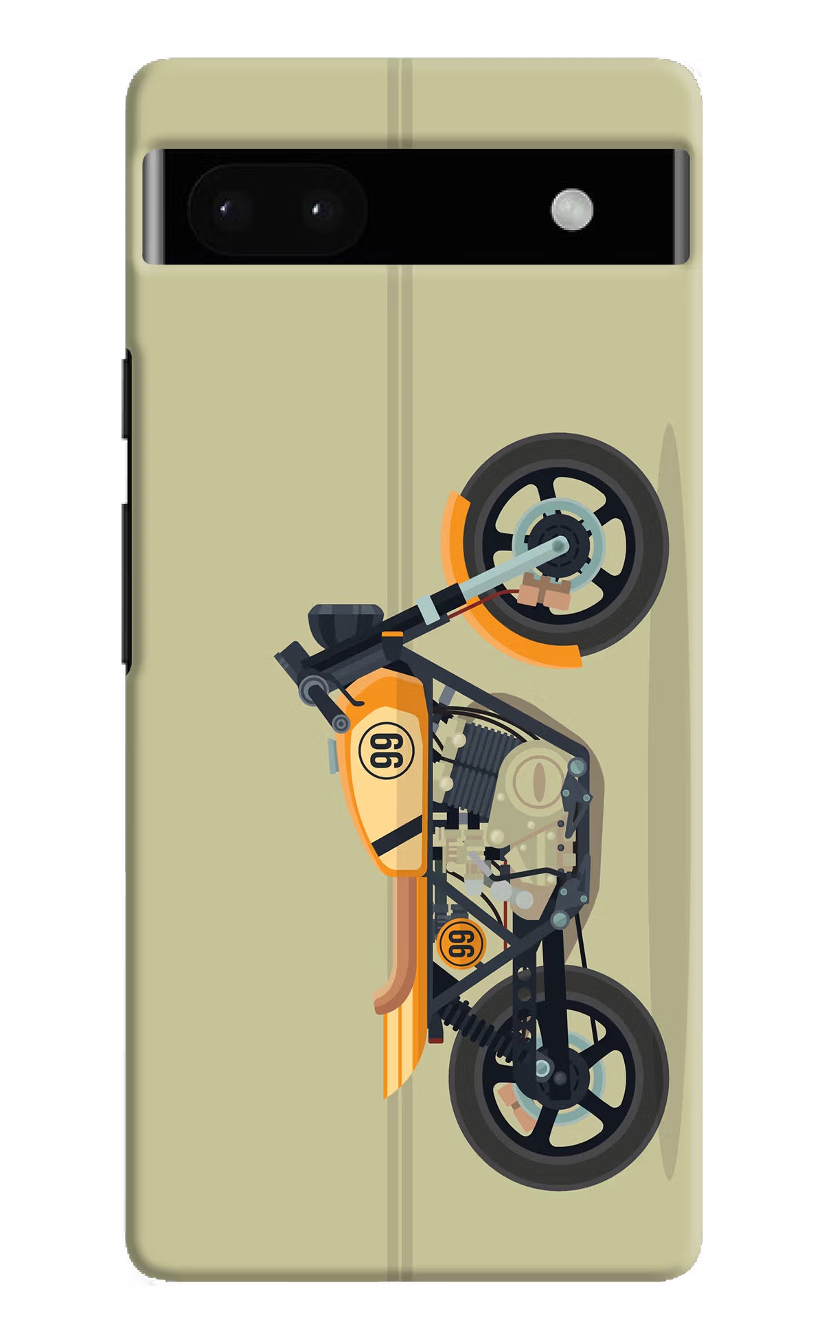 Vertical Speedster Google Pixel 6A Hard Case Back Cover by Casekaro