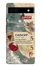 Cancer Zodiac Google Pixel 6A Hard Case Back Cover by Casekaro