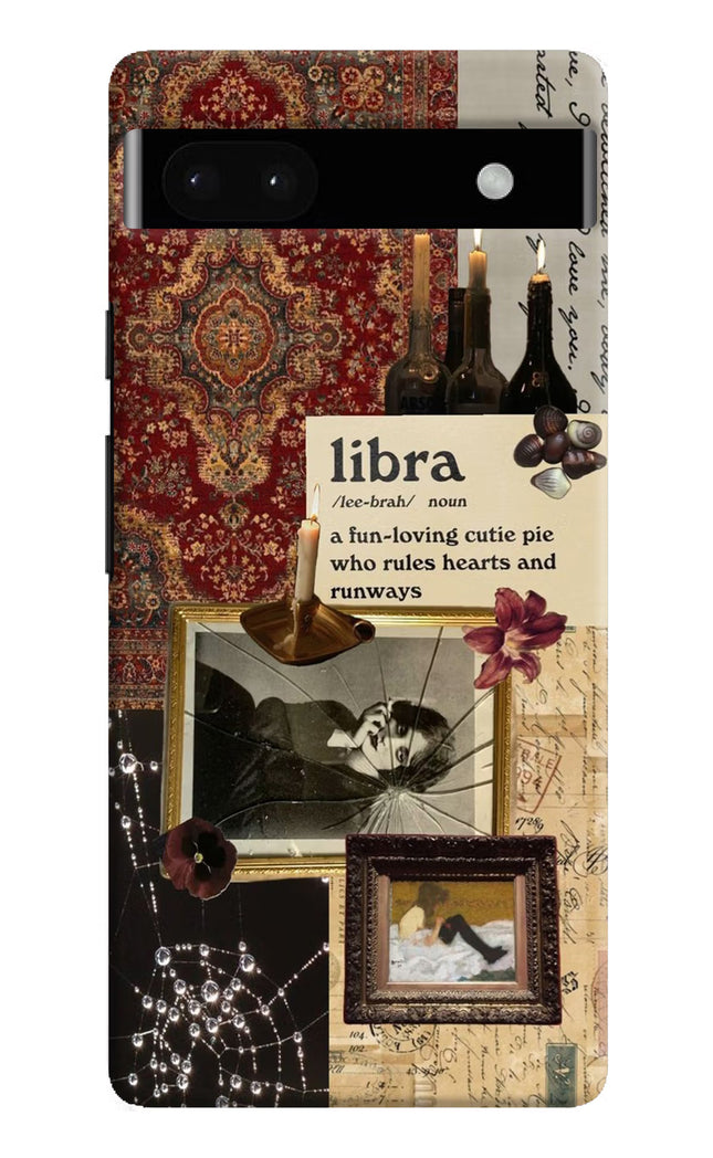 Libra Zodiac Google Pixel 6A Hard Case Back Cover by Casekaro