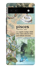 Pisces Zodiac Google Pixel 6A Hard Case Back Cover by Casekaro