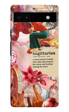 Sagittarius Zodiac Google Pixel 6A Hard Case Back Cover by Casekaro