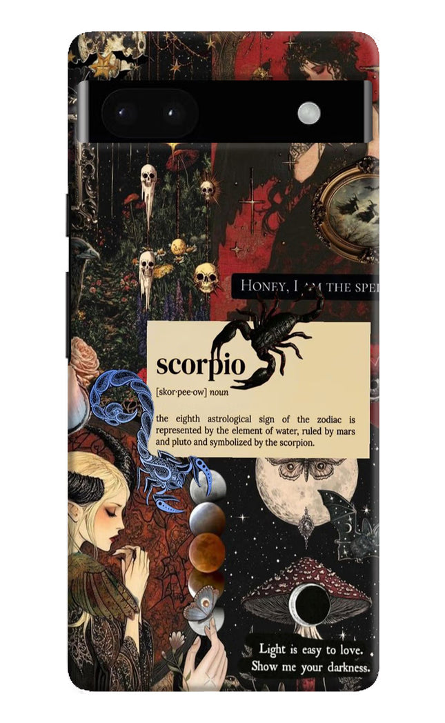 Scorpio Zodiac Google Pixel 6A Hard Case Back Cover by Casekaro