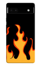 Fired Up – Black Google Pixel 6A Hard Case Back Cover by Casekaro