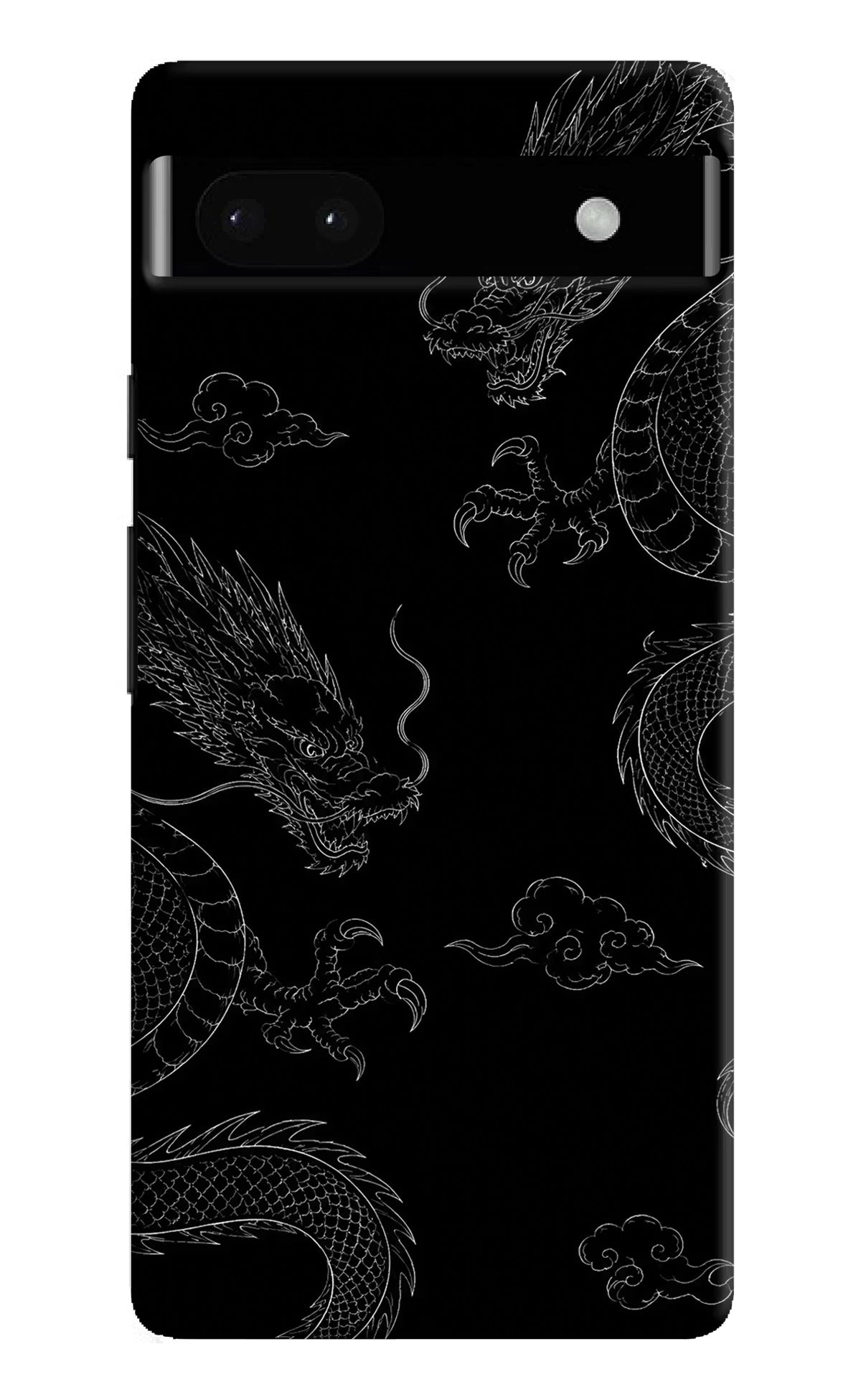 Twin Dragons Google Pixel 6A Hard Case Back Cover by Casekaro