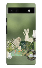 Aesthetic anime Google Pixel 6A Hard Case Back Cover by Casekaro
