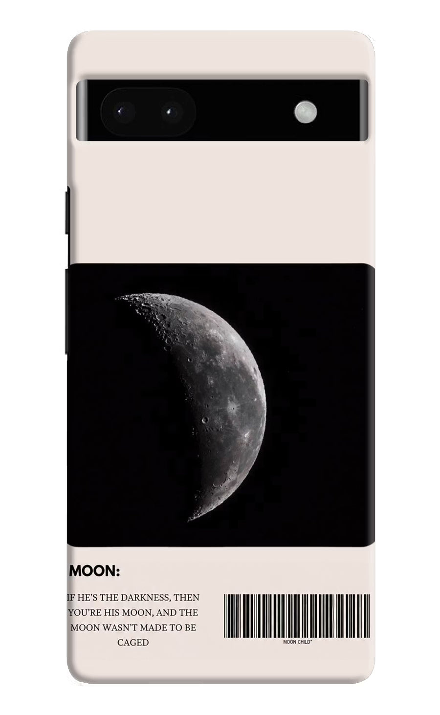 Moon Phase Google Pixel 6A Back Cover, Hard case