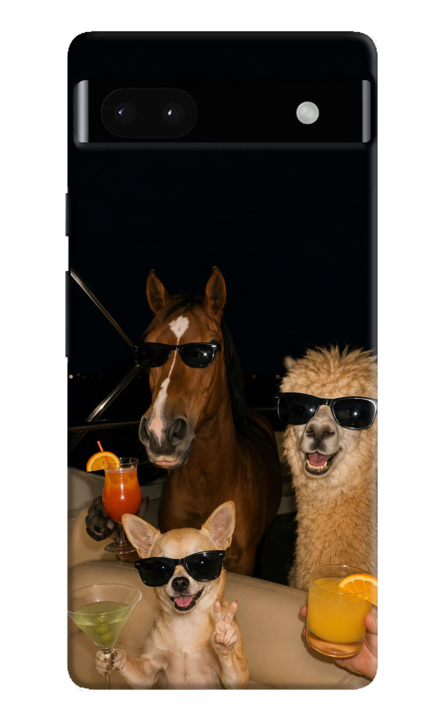 Party Squad Google Pixel 6A Back Cover, Hard case
