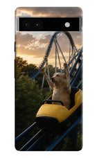 Rollercoaster Dog Google Pixel 6A Hard Case Back Cover by Casekaro