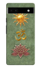 Om & Lotus Google Pixel 6A Back Cover