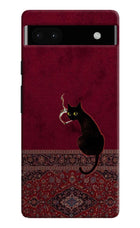 Midnight Cat Google Pixel 6A Back Cover