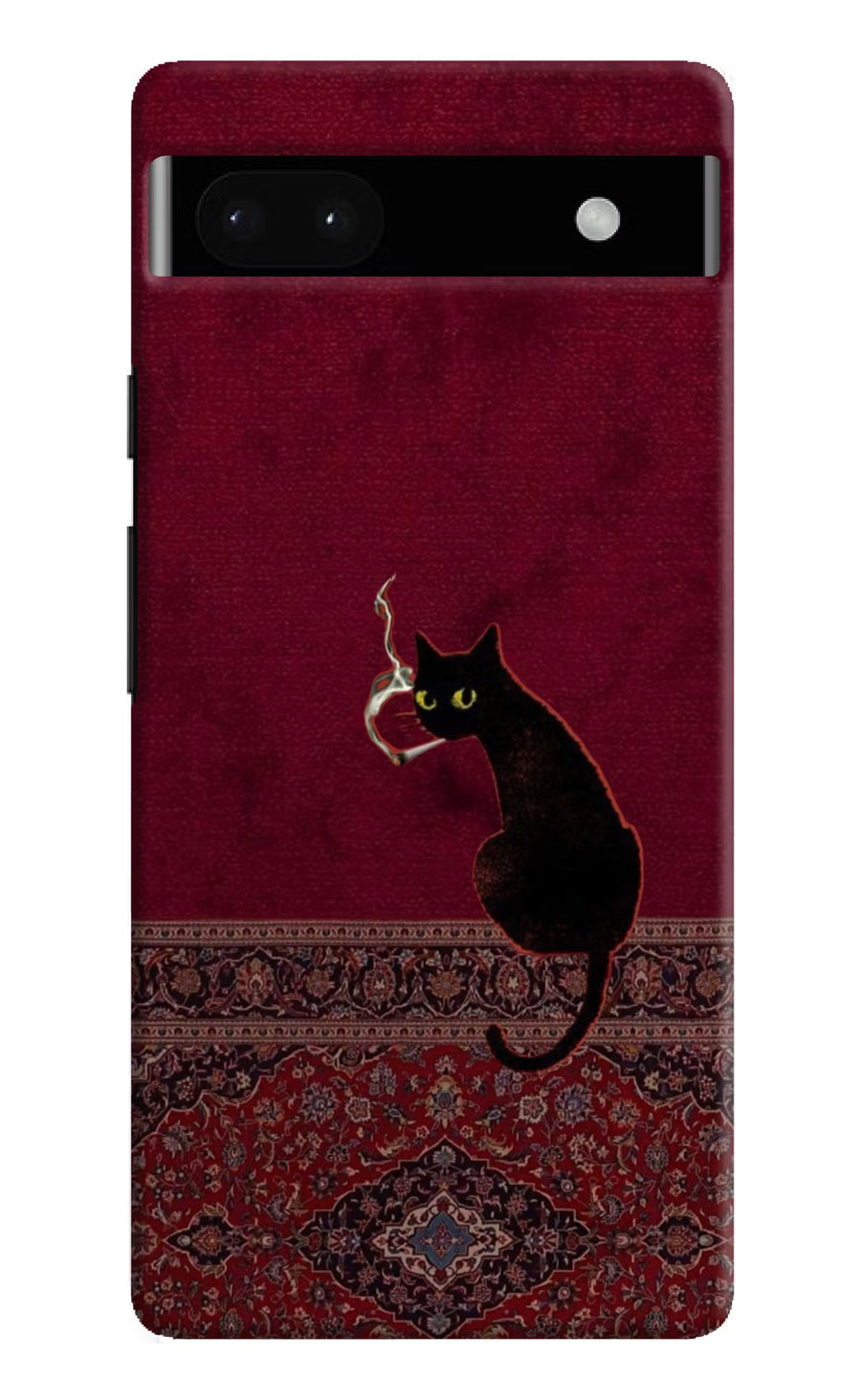 Midnight Cat Google Pixel 6A Back Cover, Hard case