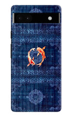 Koi Blue Google Pixel 6A Back Cover