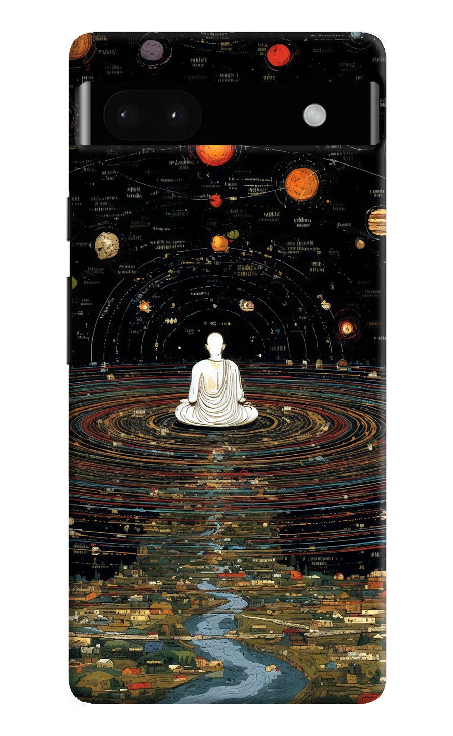 Space Monk Google Pixel 6A Back Cover, Hard case