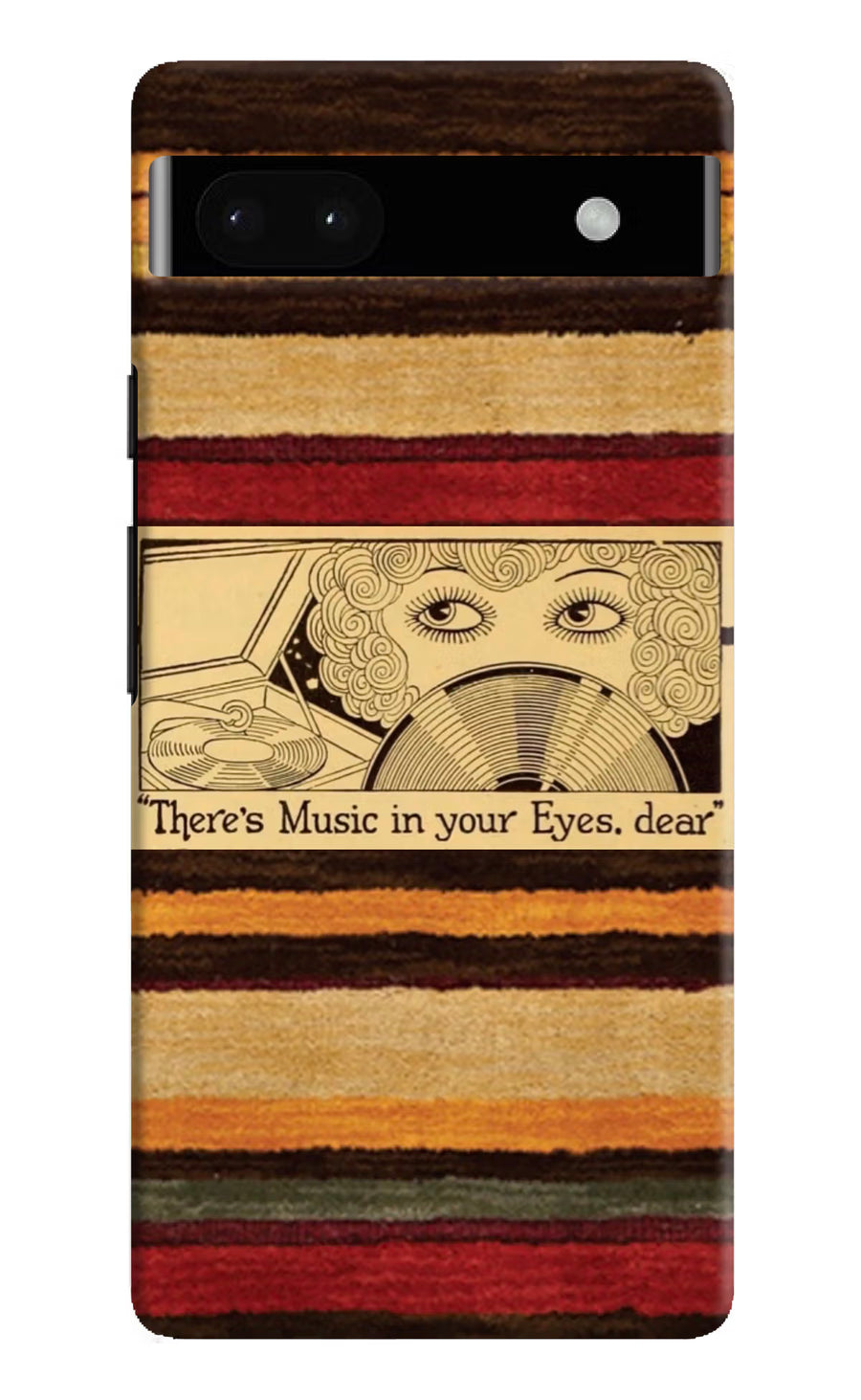 Vinyl Stripes Google Pixel 6A Back Cover, Hard case