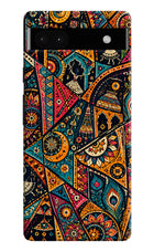 Folk Print Google Pixel 6A Back Cover