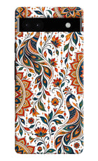 White Mayura Google Pixel 6A Hard Case Back Cover by Casekaro
