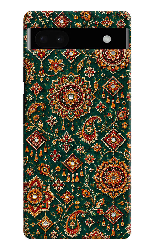 Green Pataka Google Pixel 6A Hard Case Back Cover by Casekaro