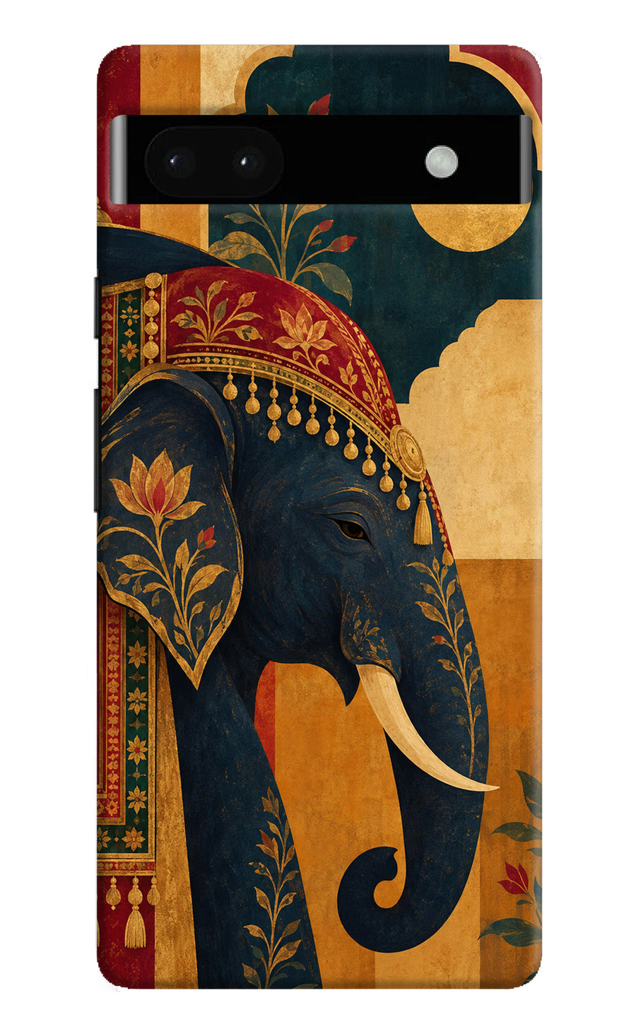 Royal Elephant Google Pixel 6A Back Cover, Hard case
