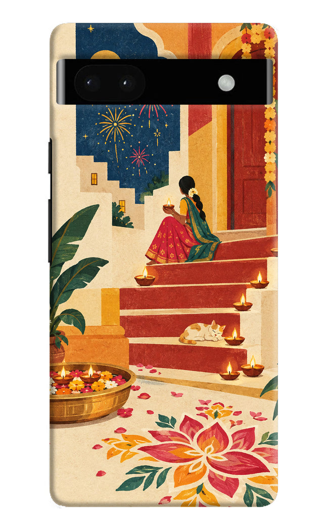 Diwali Rangoli Google Pixel 6A Back Cover