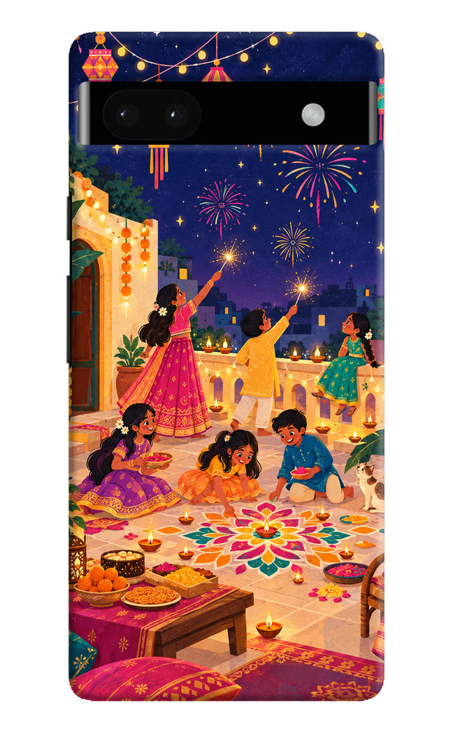 Diwali Night Google Pixel 6A Back Cover